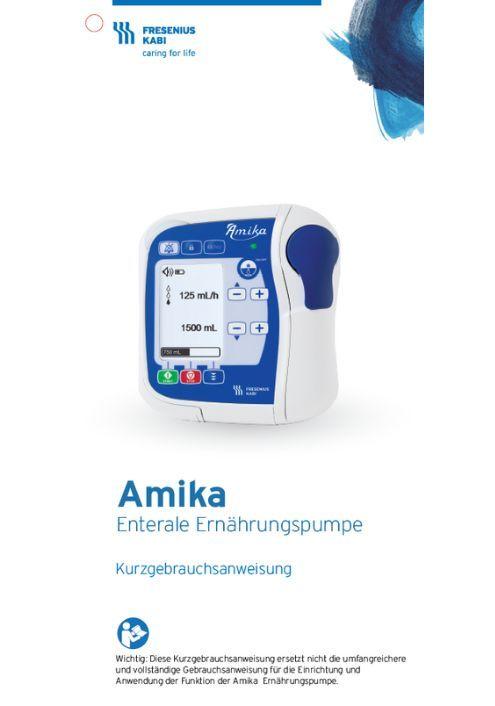 Kurzbedienung Amika Pumpe