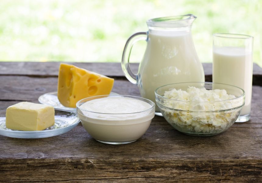Quellen für Vitamin B2 sind Milch- und Milchprodukte.