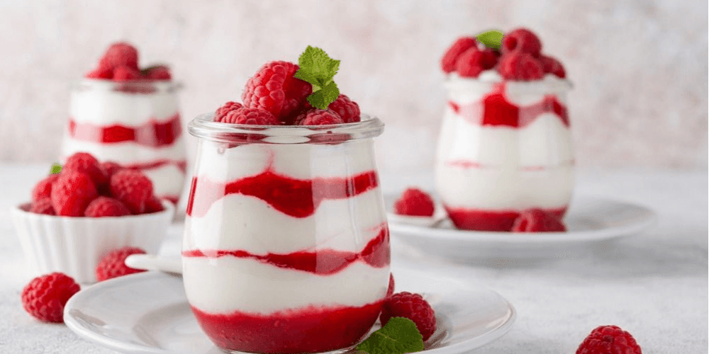 Weißes Schkoladenmousse