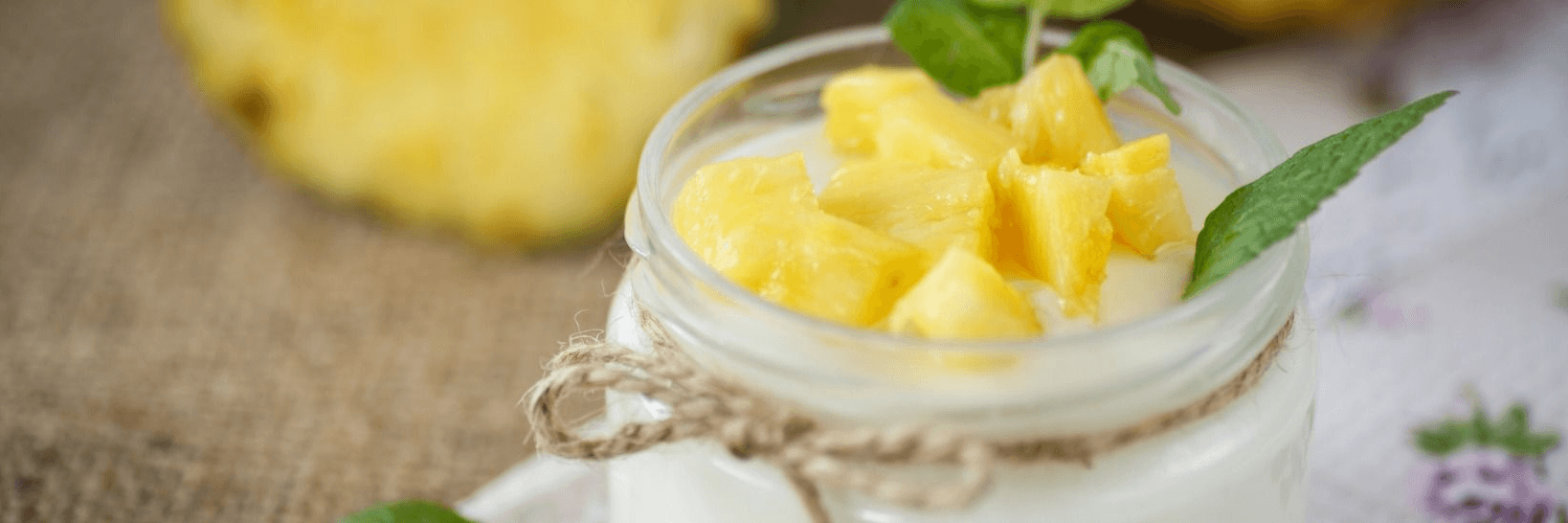 Ananas-Frischkäse-Dessert mit resource Trinknahrung