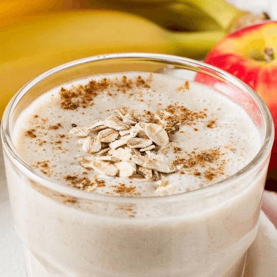 Apfel-Bananen-Smoothie mit resource Trinknahrung