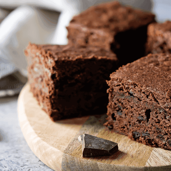 Vegane Cappuccino Brownies mit Fortimel Trinknahrung