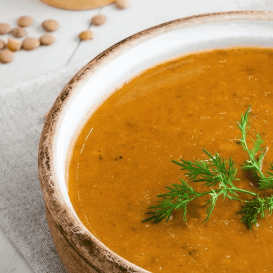 Linsensuppe mit Fortimel Trinknahrung