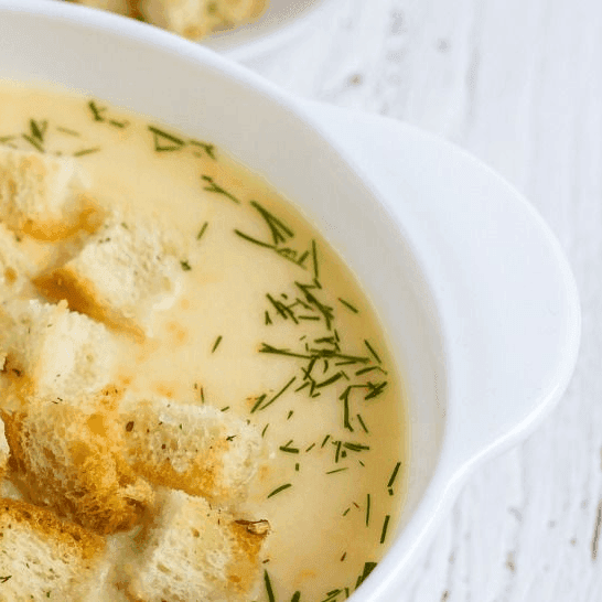 Zwiebelsuppe mit lovital Trinknahrung