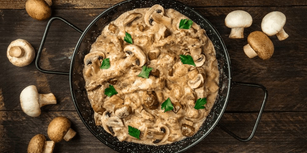 Pilztopf mit Kalbsfleisch Pilztopf mit Kalbsfleisch